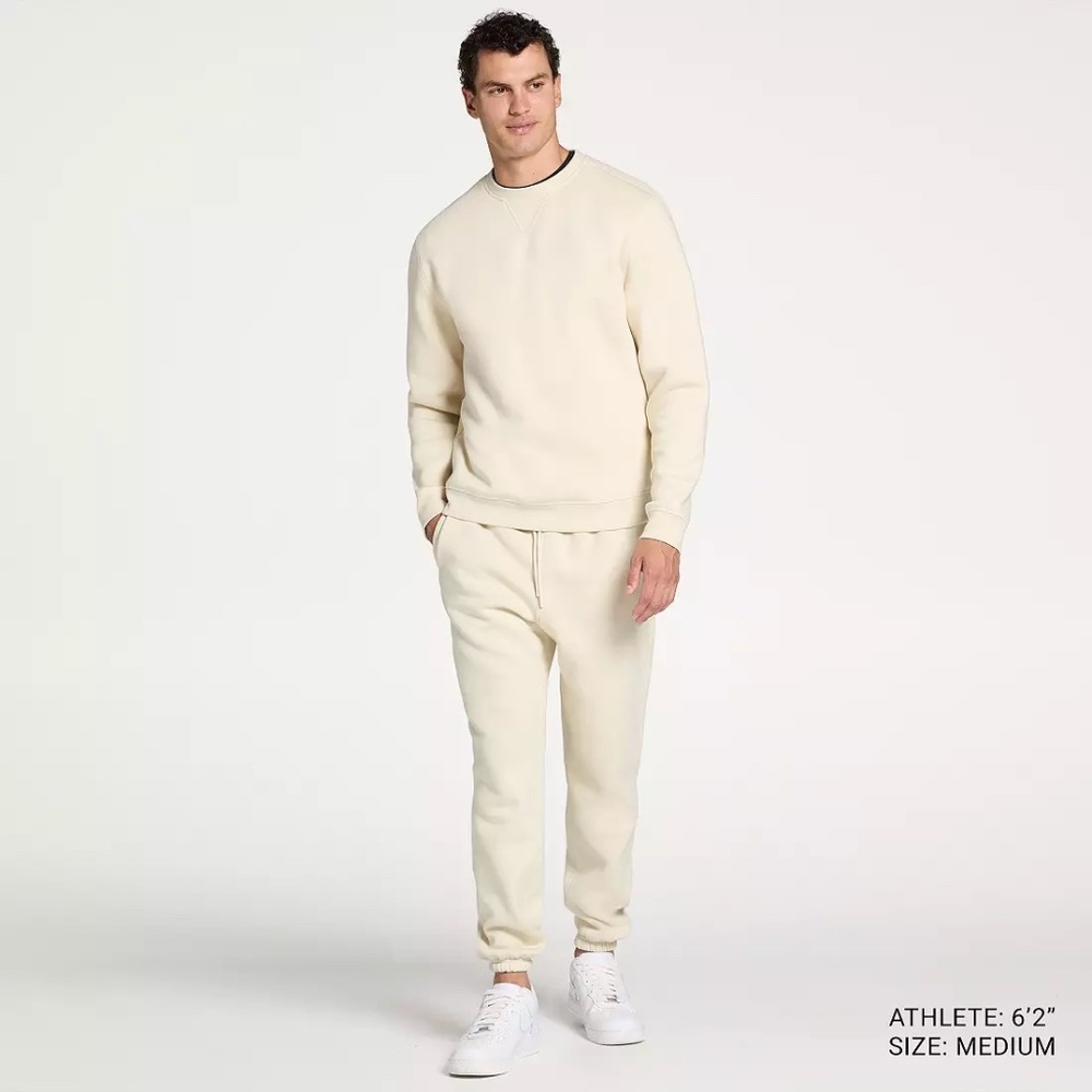 DSG Men's Classic Fleece Crew neck Long sleeve pullover athletic M